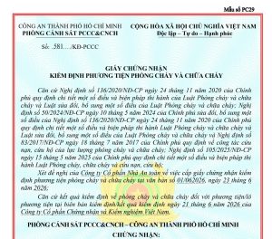 chứng nhận kiểm định